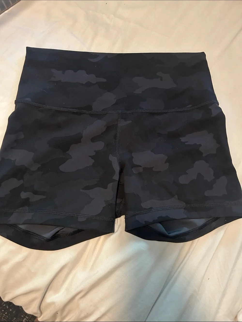 lululemon athletica Black Camo High-Rise Bike Shorts